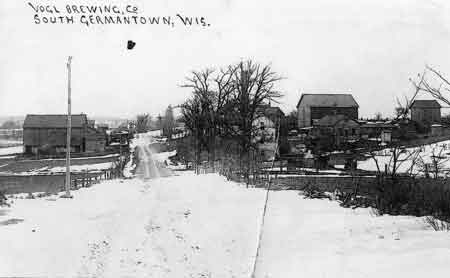 Highway 55 looking north towards the Staats/Vogl Brewery